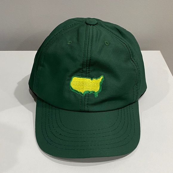 EUC Master’s Tournament Green Golf Hat with Yellow USA Embroidery Unisex - Picture 1 of 4